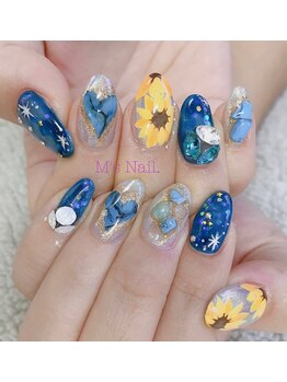 エムズネイル(M's Nail.)/ひまわり&ギャラクシー