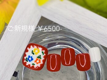 ミラーナ(Milana)/◆フラワーネイル &nbsp;再来＋￥1000