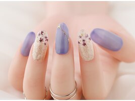 押し花グラデーションネイル