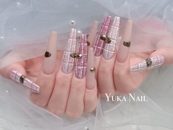 ユカネイル(Yuka Nail)の写真/長さ出しで爪をキレイに見せたい…そんな方に★自爪に自信のない方や美しくキレイなフォルムにしたい方◎