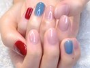 くすみカラーネイル