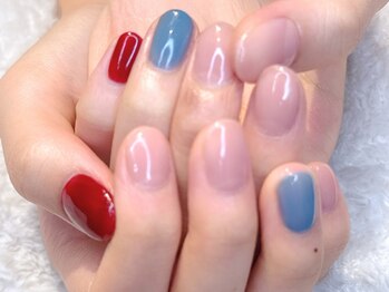 ネイルサロン AceLuxe 【アセルクス】麻布十番 フィルイン/パラジェル/くすみカラーネイル