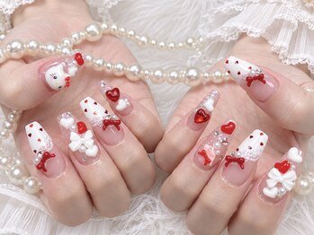 ネイルプリンセス(Nail Princess)の写真/話題の韓国ネイルや季節感を彩ったトレンドネイル多数☆キュンキュンするような可愛くて、トキメク指先に♪