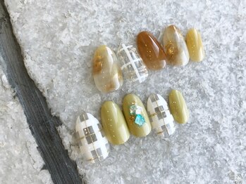 08ネイル(08 nail&school)/チェックネイル☆