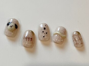 ネイルメゾン 天神店(NAIL MAISON)/ニュアンスdogネイル¥9000