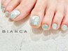 Foot 【ワンカラー＋親指Art】 ￥5500～¥6500