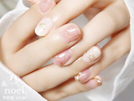ピンクブラウンニュアンスネイル