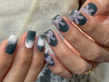 ミニョン 北堀江(mignon)/個性派リボンネイル