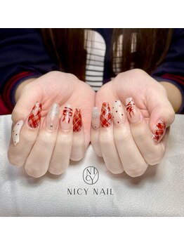 ニーシーネイル サンシャインシティ池袋(NICY NAIL)/チェックネイル