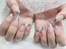 モルフォネイル(Morpho nail)/#キラキラネイル#冬ネイル
