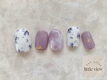 リトルビュー(little view)/パープルフラワー ¥8980