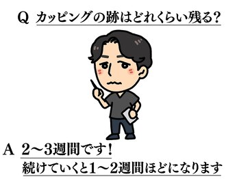 鍼灸院ワタナベコウヘイ(Watanabe Kohei)/跡の問題は聞かれる事が1番多い