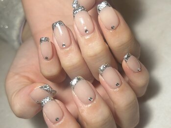 クロレ(Nail Salon COLORE)/ガラスフレンチ by.Ayaho
