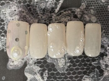 ジェミーネイル エビス(Jemiy nail ebisu)/ヌーディパールドット8480yen