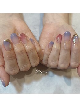 ネイルサロンリュクス (nailsalon Luxe)/ピンク×パープルデザイン