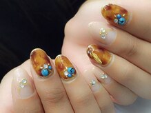 ラズネイル(RUZ'S NAIL)/【秋本デザイン】鼈甲ターコイズ