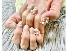 ネイルサロン K/ワンカラー＋パールネイル