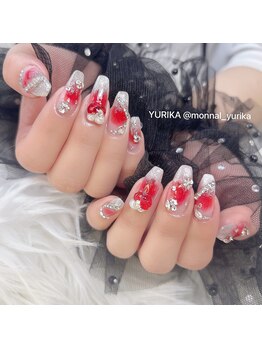 モナールアンド(MONNAL&)/赤チークネイル