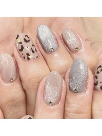 マグネットネイル×レオパード