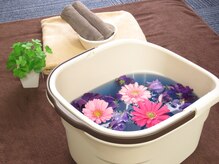 ほぐしのネヌファール/オイルコースはフットバス付き！