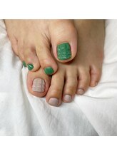 ミントリーフ バイ リート(Mint leaf by Reat)/ボッテガ風フットネイル