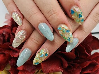 ダブルネイル(Double Nail)/【ほり】夏限定☆シェルネイル