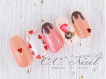 シーシーネイルサロン 池袋(C.C.Nail salon)/ハートネイル.