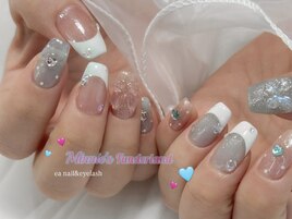 ミニーパルパルーザ風ネイル