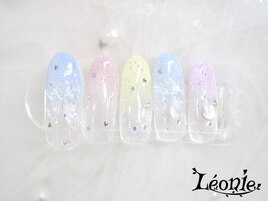 パステルリボンネイル