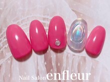 ネイルサロン アンフルール/シンプル系☆うるうる氷ネイル