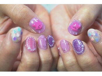 わたしのネイルとよもぎ蒸し/2.5hやりたい放題