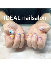 イデア(IDEAL)/レインボーミッキーネイル