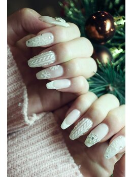 ネイルルーム アイボリー(nail room ivory)/ニットネイル