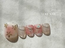 ルークネイル(LUKE NAIL)/桜チークフットネイル お花 マグ