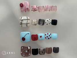 8月 foot art design