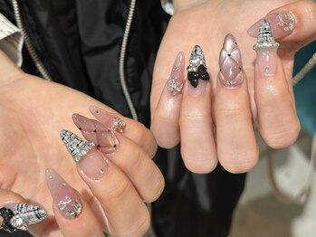 アンドユー(&you.)の写真/【千葉駅5分】アクリルスカルプで理想の長さと美しいフォルムを実現◎誰よりも輝くキラツヤな美爪に★