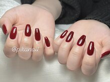 ピカネイル 上野 御徒町(Pika Nail)/シンプル上品レッドネイル