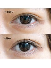 アールアール アイラッシュ(R.R Eyelash)/フラットラッシュ Before→After