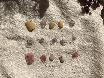 ネイルデコ(nail DECO)/フット　定額　大人ニュアンス