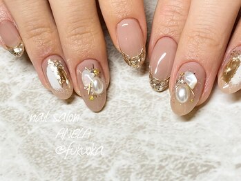 アネラ(ANELA)/ニュアンスゴールドネイル