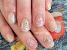 ネイルフロンティア 吉祥寺(NAIL FRONTIER)/オフィス手描き雪の結晶11980円