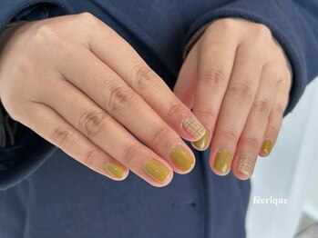 フェリークネイル(feerique nail)/春ネイル/ワンカラー/圓山