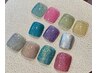 【JrネイリストLika担当】オフ無しフットネイルラメワンカラー