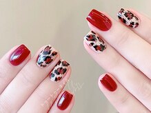 トゥートゥー(TOUTOU)/ヒョウ柄x赤