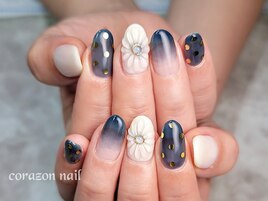 HAND☆120分☆ぷっくりフラワー