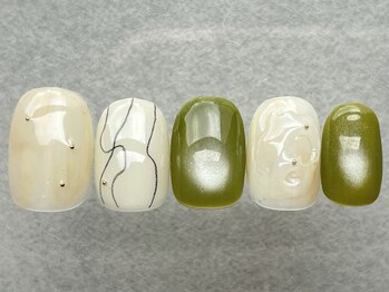 ネイルメゾン 天神店(NAIL MAISON)/ニュアンスもやもや夏¥7500