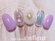 ネイルサロン アンフルール/シェル＆うるうる氷☆ネイル