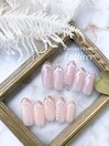スイート　春色フレンチネイル