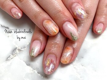 ノアブルーバードネイルズ(Noah' bluebird .nails)/和柄で上品に！