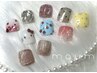 【FOOT】サンプルから選ぶフットネイル親指アート 7500円！